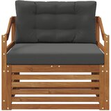  Set vanjskih sofa Čvrsto drvo akacije Prirodna | Eponuda.com