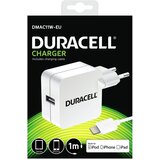 Duracell Punjač – Uni 1xUSB + Lightning cable – 2.4A - White | shoptok.hr