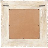 Ogledalo bijelo 50 x 50 cm od masivnog drva manga | shoptok.hr