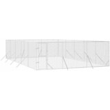 Vanjski kavez za pse srebrni 6 x 10 x 2 m od pocinčanog čelika | shoptok.hr