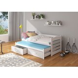 ADRK Djeji krevet TIARRO s madracima 97 cm - BIJELA-SIVA | shoptok.hr