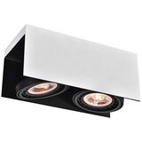 Gtv črno-bela stropna svetilka s kovinskim senčilom 14x31 cm verso – Cene