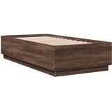  Okvir krevet s LED svjetlima 75x190 cm od konstruiranog drva | shoptok.hr