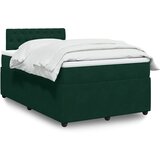  Krevet box spring s madracem tamnozeleni 120x190 cm baršunasti | shoptok.hr