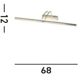 Lesnina XXXL LED-SVETILKA ZA SLIKE Majorca 68/20/12 cm | Shoptok.si