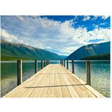  Tapeta - Mountain lake bridge 250x193 | shoptok.hr