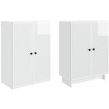  Set ormara 2 pcs Bijela visokog sjaja 66 x 34,5 x 90 cm | Eponuda.ba