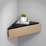 MID.YOU nočna Omarica Usal S, Črna, Barva Hrasta | Shoptok.si