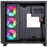 BIT FORCE CUBE ARGB-TGC-PWM4 Gaming Midi Tower ATX kućište bez napajanja, crno | shoptok.hr
