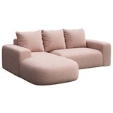 Rodier Rožnata kotna sedežna garnitura iz tkanine bouclé (levi kot/z ležalnikom) Monce – | Shoptok.si