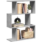 vidaXL Pregrada / regal za knjige 3 razina sivi 70x24x97 cm drveni Cijene