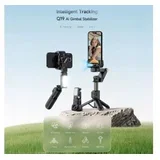 Tripod stabilizator Q19 smart AI sa selfie stickom i LED svetlom crni
