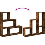 vidaXL Pregrada / regal za knjige 3 razina hrast 123x29x123 cm drveni | shoptok.hr