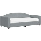 vidaXL Dnevna postelja z vzmetnico svetlo siva 90x190 cm bla | Shoptok.si