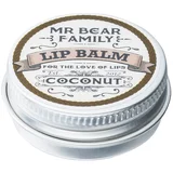 Mr Bear Family Coconut balzam za ustnice za moške 15 ml