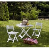 ProGarden Komodo set 4 zložljivih stolov belih | Shoptok.si