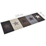 vidaXL Kuhinjski tepih s uzorkom zvijezda perivi 45 x 150 cm | shoptok.hr