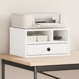  Stalak za pisač bijeli 40x32x22,5 cm od konstruiranog drva | shoptok.hr