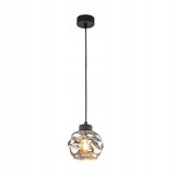  Luster na sajli ZULIA 1xE27/15W/230V crna/zadimljena crna | Eponuda.com