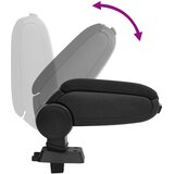  Naslon za ruke za automobil crni 12x33x(24-42) cm ABS | shoptok.hr
