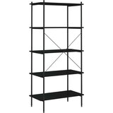 vidaXL police s 5 razina crne 80 x 40 x 163 cm | shoptok.hr