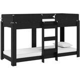 Krevet na kat za djecu Crni hrast 75 x 190 cm Konstruirano drvo | shoptok.hr