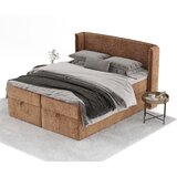 Maison de Rêve Oranžna boxspring postelja s prostorom za shranjevanje 200x200 cm Passion – | Shoptok.si