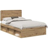  Krevetna konstrukcija Umjetnička hrastovina 120 x 200 cm | shoptok.hr