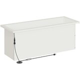  Vrtna posuda za sadnju s LED svjetlom 2 kom. Bijela - Bijela 30 x 80 x 30 cm 2 | shoptok.hr