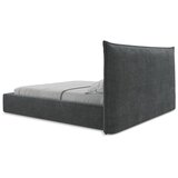 Makamii Tamno sivi tapecirani bračni krevet s prostorom za odlaganje s podnicom 160x200 cm Esala – | shoptok.hr