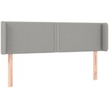  Uzglavlje s ušima svjetlosivo 147x16x78/88 cm od tkanine | shoptok.hr