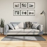 vidaXL Košata preproga moderna siva 80x150 cm Cene