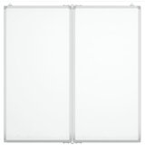  Magnetna bijela ploča sklopiva 80 x 80 x 1,7 cm aluminijska | shoptok.hr