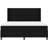  Box Spring postelja z vzmetnico, črna, 180x200 cm, tkanina, (22050474) | Shoptok.si