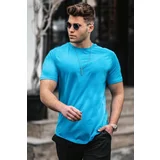 Madmext Blue Men's T-Shirt 4951
