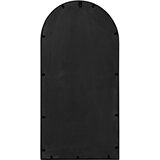  Vrtno ogledalo crno 90 x 45 cm željezno za vanjsku upotrebu | shoptok.hr