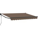 vidaXL Električni zložljiv senčnik Taupe 100% poliester in aluminij, (5000252281) | Shoptok.si