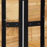 vidaXL Uzglavlje 160 cm Puno drvo bagrem i željezo | shoptok.hr