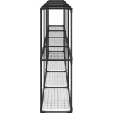 3-složni stalak za biljke Crna 400 x 32 x 104 cm Čelik | shoptok.hr