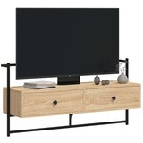 TV ormarić zidni boja hrasta 100 5x30x51 cm konstruirano drvo | shoptok.hr