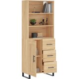  Visoka komoda hrasta sonome 69,5x34x180cm od konstruiranog drva | shoptok.hr