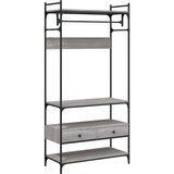  Ormar s ladicama sivi hrast 89x39x184,5 cm konstruirano drvo | Eponuda.com