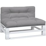  Jastuci za palete 2 kom sivi od tkanine Siva 120 x 80 x 12 cm | Shoptok.si