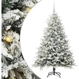 vidaXL Umjetno božićno drvce s rasvjetom i setom kuglica Zelena 150 cm | shoptok.hr