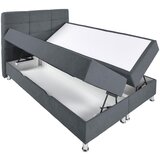 CARRYHOME POSTELJA Z VZMETNICO 140 cm x 200 cm , tekstil modra, siva | Shoptok.si