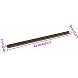  Profili za rubove stepenica 10 pcs Smeđa 67 x 3 x 2 cm Aluminij | shoptok.hr