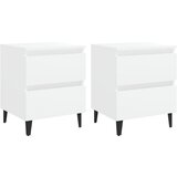 The Living Store Nočna omarica 2 kosa bela 40x35x50 cm iverna plošča - Nočna Omarica, (21421053) | Shoptok.si