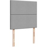 vidaXL Okvir kreveta s madracima svijetlosivi 200x200cm od tkanine | shoptok.hr