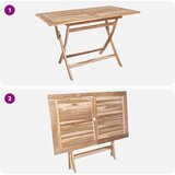  Set vrtnih namještaja 5 kom. Prirodna Čvrsto teak drvo | shoptok.hr