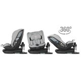 Coccolle Otroški avtosedež 0-36 kg 360 isofix 40-150 cm Velsa siva | Shoptok.si